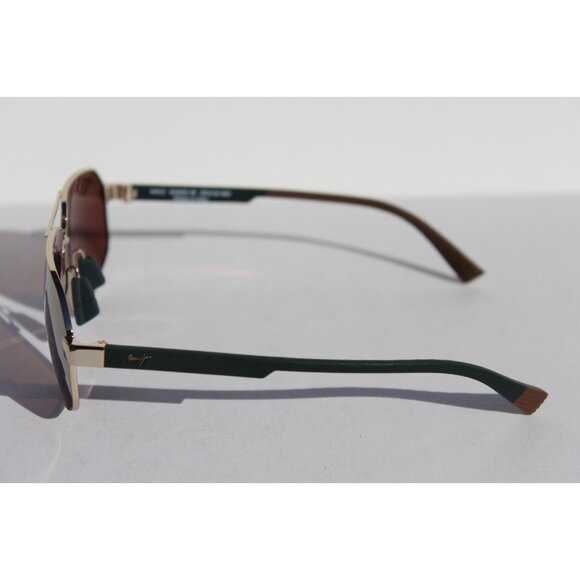 MAUI JIM Keawawa POLARIZED Sunglasses DGS620-16 Gold/Green Multicolor Mirror NEW - Picture 6 of 14